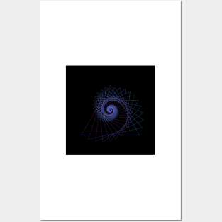 Beautiful geometric figure spiral Posters and Art